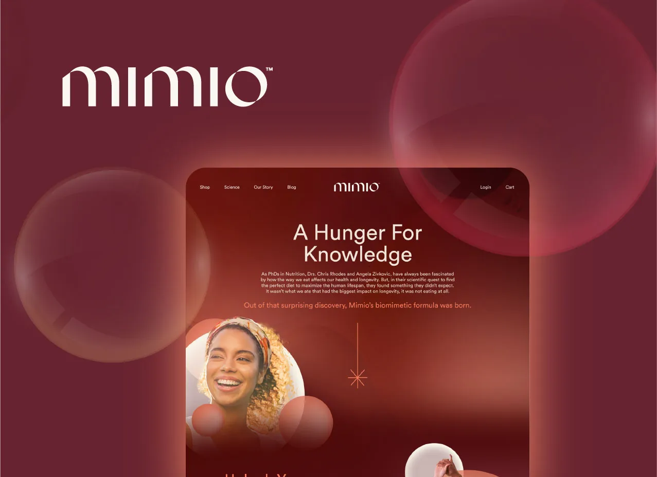 Website Design & Coding for Mimio